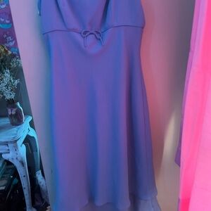 Elegant Purple Sleeveless Dress